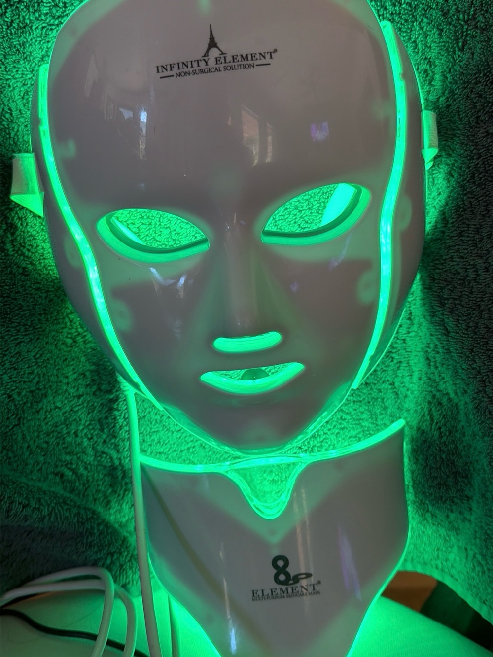 Element 8 color LED Facial & Neck Therapy Mask